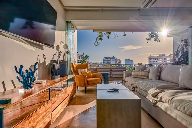 Living room in morning light