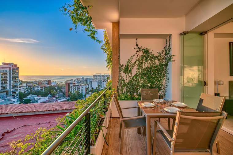 Ocean views from the terrace
